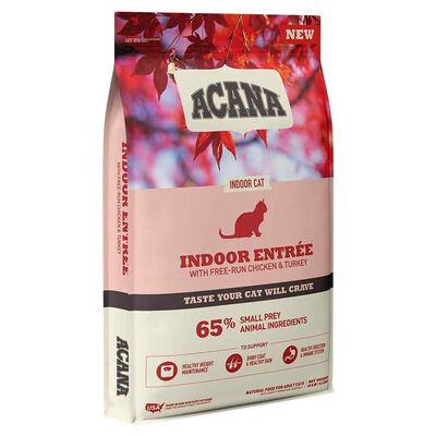 Acana Indoor Entree Hairball Control Tavuklu ve Hindili Kısırlaştırılmış Kedi Maması 4,5 KG