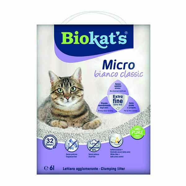 Biokats Micro Bianco Classic Kedi Kumu 6 Lt