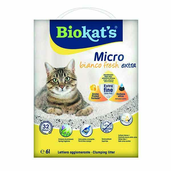 Biokats Micro Bianco Fresh Extra Kedi Kumu 6 Lt