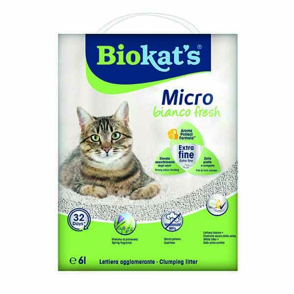 Biokats Micro Bianco Fresh Kedi Kumu 6 Lt