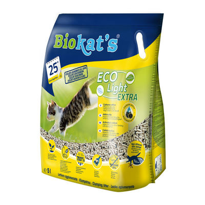 Biokat's Pelet Eco Light Ekstra Aktif Karbonlu Kedi Kumu 5LT