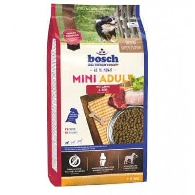 Bosch Glutensiz Kuzu Etli Küçük Irk Köpek Maması 1 KG