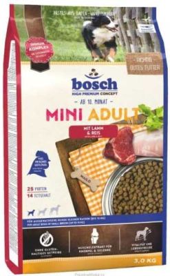 Bosch Glutensiz Kuzu Etli Küçük Irk Köpek Maması 3 KG