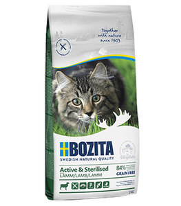 Bozita Active Sterilised Tahılsız Kuzu Etli Kısırlaştırılmış Kedi Maması 2 KG - Thumbnail