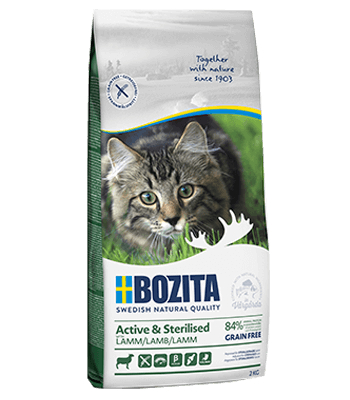 Bozita Active Sterilised Tahılsız Kuzu Etli Kısırlaştırılmış Kedi Maması 2 KG