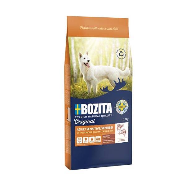 Bozita Original Adult Sensitive Skin&Coat Somonlu Köpek Maması 12 kg