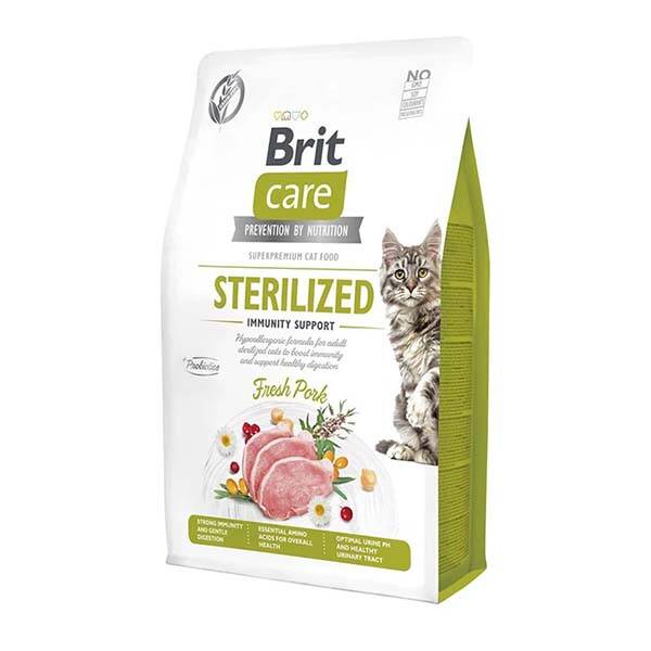 Brit Care Immunity Support Domuz Etli Tahılsız Kısırlaştırılmış Kedi Maması 2 kg