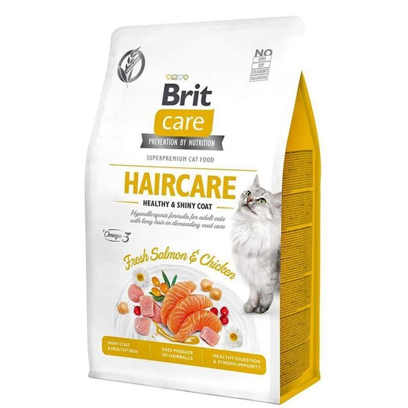Brit Care Tahılsız Haircare Tavuk Ve Somonlu Kedi Maması 2 Kg