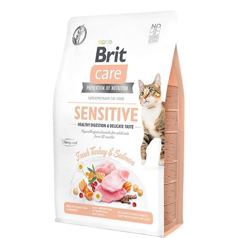 Brit Care Tahılsız Hypoallergenic Hindi ve Somonlu Kedi Maması 2 Kg