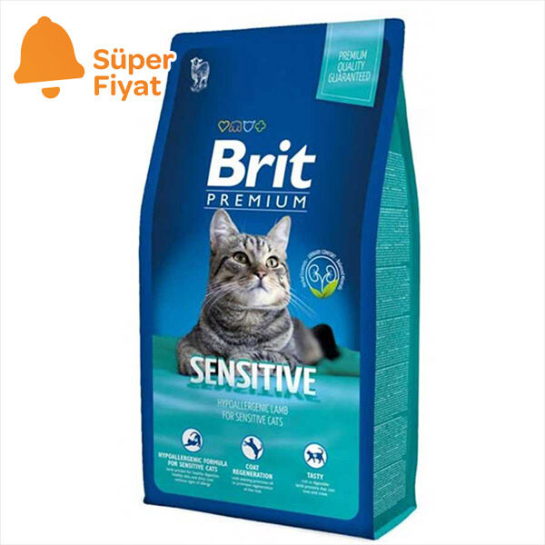 Brit Premium Sensitive Kuzu Etli Kedi Maması 8 KG