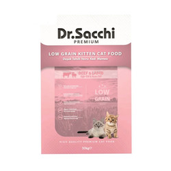 Dr.Sacchi Premium Düşük Tahıllı Yavru Kedi Maması 10 KG - Thumbnail
