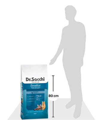 Dr.Sacchi Premium Sensitive Somonlu Kedi Maması 15 KG