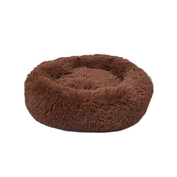Dubex Ponchik Peluş Yuvarlak Kedi Yatağı Tarçın M Kedi Yatakları Dubex