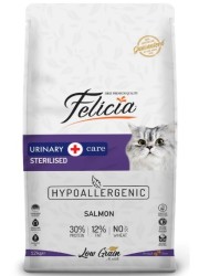 Felicia Düşük Tahıllı HypoAllergenic Somonlu Kısırlaştırılmış Kedi Maması 12 KG - Thumbnail