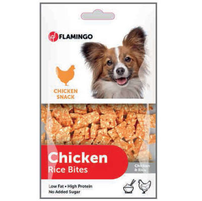 Flamingo Chicken Rice Bites Tavuk Etli Köpek Ödülü 85 Gr