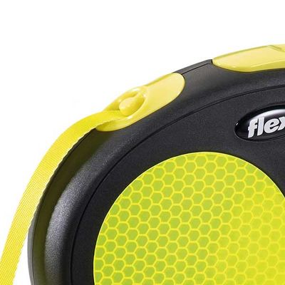 Flexi New Neon Sarı Otomatik Şerit Gezdirme Tasması 5 Metre