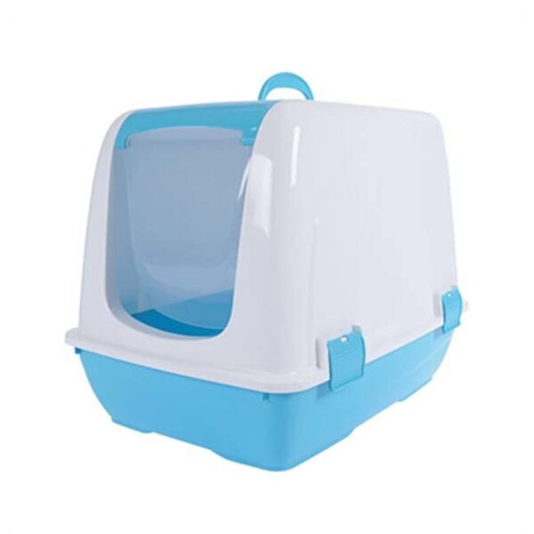 Moderna Flip Kapalı Kedi Tuvaleti 50 cm Mavi