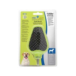 Furminator Dual Brush Çift Taraflı Köpek Tarağı Başlık - Thumbnail