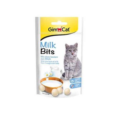 Gimcat Milk Bits Sütlü Taurinli Tahılsız Kedi Ödül Tableti 40 Gr