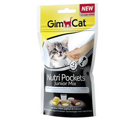 GimCat Nutripockets Junior Mix Kedi Ödülü 60 GR - Thumbnail