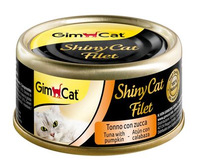 GimCat Shinycat Fileto Tuna Ve Kabak Kedi Konservesi 70 GR