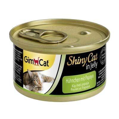Gimcat ShinyCat Tavuk ve Papayalı Kedi Konservesi 70 GR