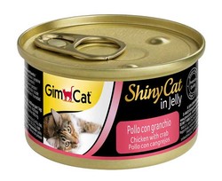 Gimcat ShinyCat Tavuk ve Yengeçli Kedi Konservesi 70 GR - Thumbnail