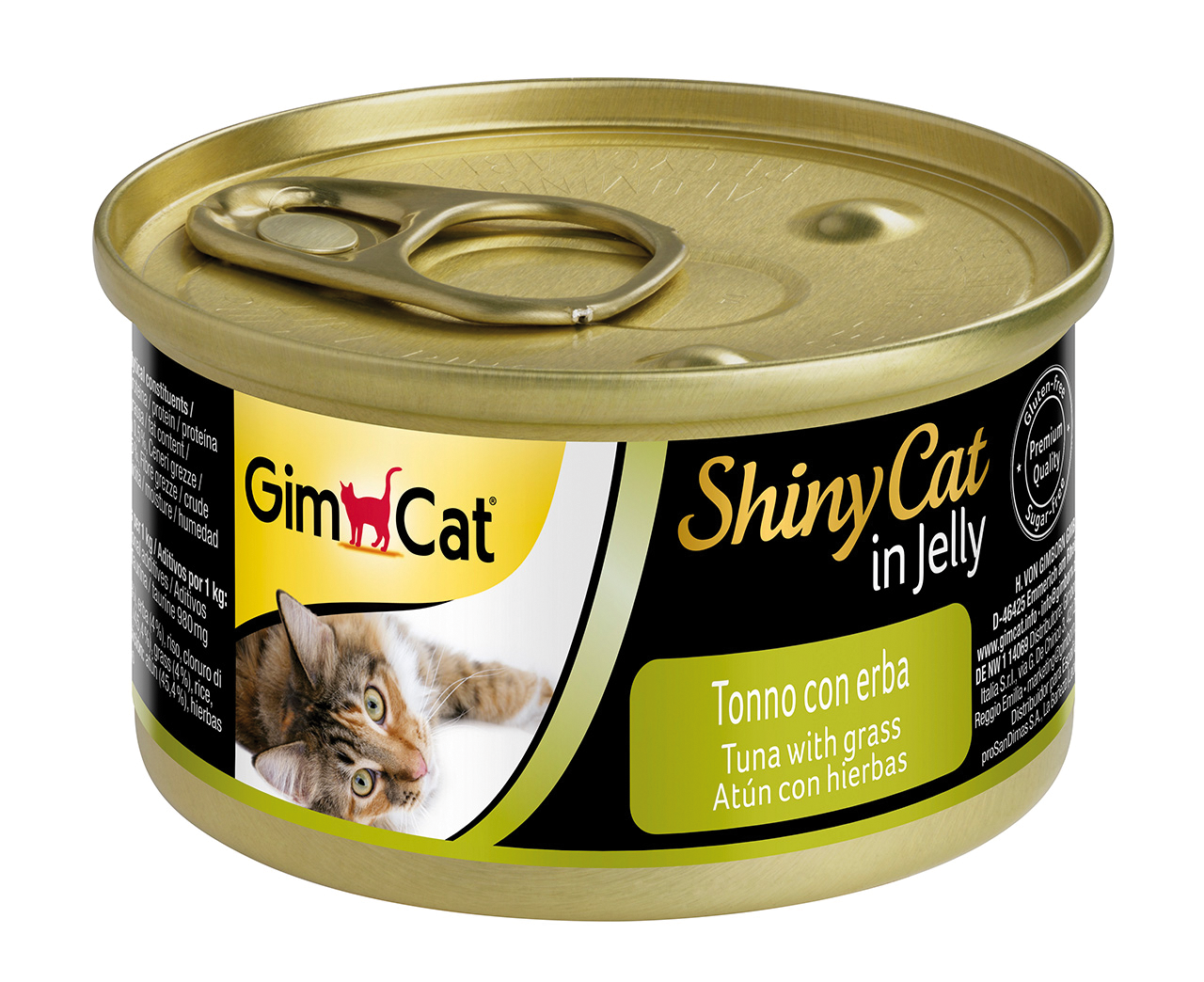 Gimcat Shinycat Ton Balıklı ve Çimenli Kedi Konservesi 70 Gr