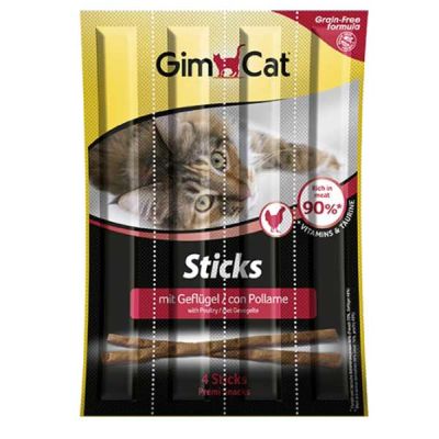 Gimcat Sticks Kümes Hayvanlı Ödül Çubukları 4′lü