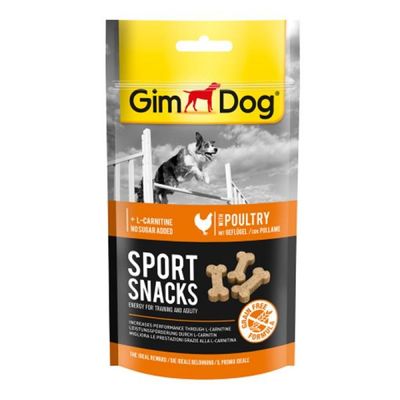 Gimdog Sportsnacks Tavuk L Carnitinli Şekersiz Tahılsız Köpek Ödül Tableti 60 GR