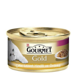 Gourmet Gold Hindili Ördekli Kedi Konservesi 85GR * 24 Adet - Thumbnail