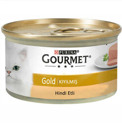 Gourmet Gold Kıyılmış Hindi Etli Kedi Konservesi 85GR x 6 Adet - Thumbnail