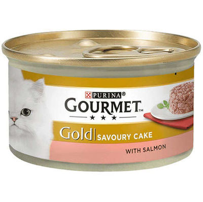 Gourmet Gold Savoury Cake Somon Balıklı Kedi Konservesi 85 Gr