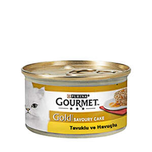 Gourmet Gold Savoury Cake Tavuk ve Havuçlu Kedi Konservesi 85 Gr - Thumbnail