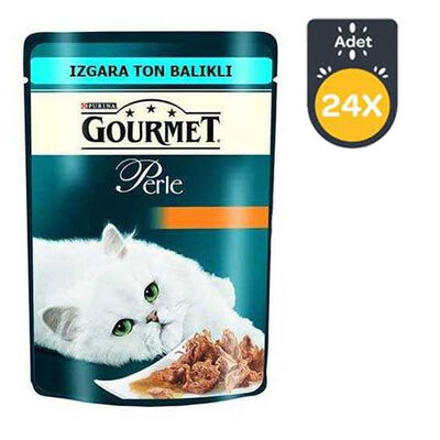 Gourmet Perle Izgara Ton Balıklı Kedi Konserve 85 GR * 24 Adet