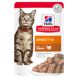Hill's SCIENCE PLAN Yetişkin Kediler için Hindi Etli Yaş Kedi Maması 85gr x 12 ADET - Thumbnail