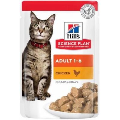 Hill's SCIENCE PLAN Tavuklu Yetişkin Yaş Kedi Maması 85 gr
