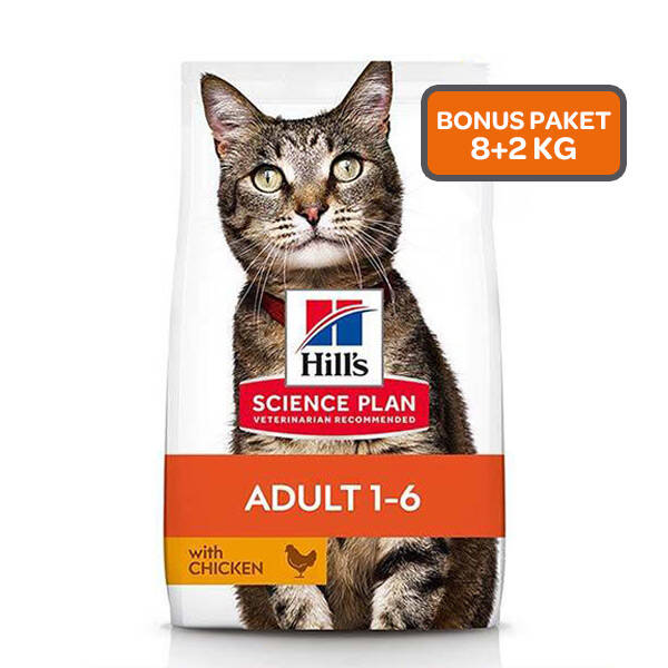 Hill′s SCIENCE PLAN Optimal Care Tavuklu Yetişkin Kedi Maması 8kg + 2kg HEDİYE!