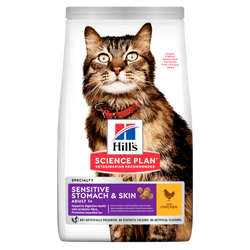 Hill's SCIENCE PLAN Sensitive Mide ve Deri Hassasiyeti için Tavuklu Yetişkin Kedi Maması 1,5kg - Thumbnail