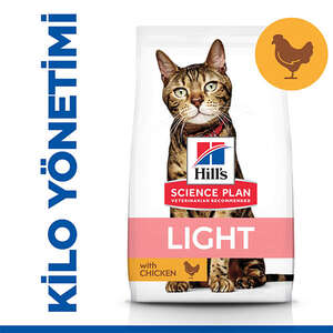 Hill's SCIENCE PLAN Light Tavuklu Yetişkin Kedi Maması 3kg - Thumbnail