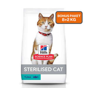 Hill's SCIENCE PLAN Ton Balıklı Kısırlaştırılmış Yetişkin Kedi Maması 8kg + 2kg HEDİYE! - Thumbnail