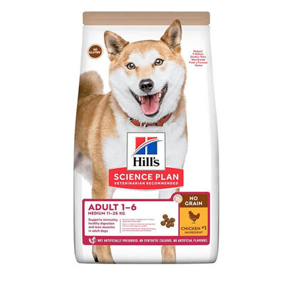 Hill's SCIENCE PLAN Tahılsız Tavuklu Orta Irk Yetişkin Köpek Maması 2,5 kg