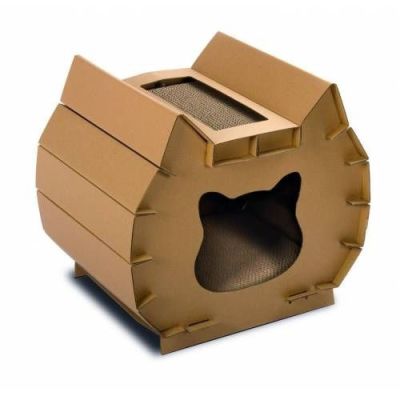 Imac Aladin Kedi Karton Tırmalama Evi