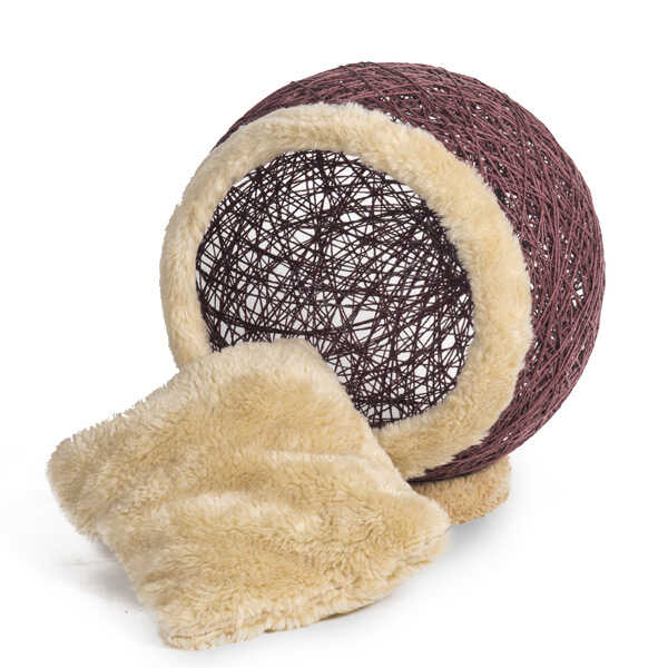 Küre Şeklinde Kedi Evi 45 CM Yeşil