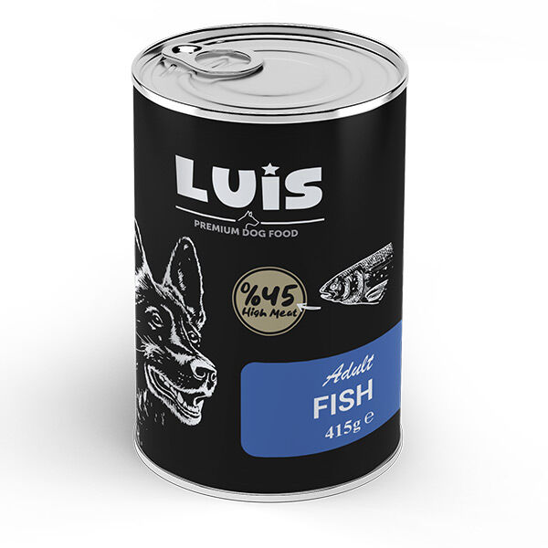 Luis Parça Balıklı Soslu Yetişkin Köpek Konservesi 415 GR x 20 Adet