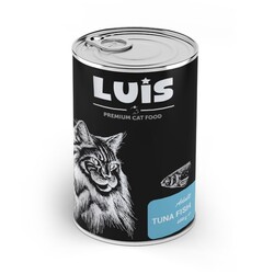 Luis Parça Ton Balıklı Soslu Kedi Konservesi 400 GR x 12 Adet - Thumbnail