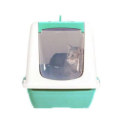 Markamama Büyük Kapalı Kedi Tuvaleti Kedi Kumu Küreği Hediyeli