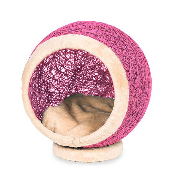 Markamama Küre Şeklinde Kedi Evi 45 CM Pembe