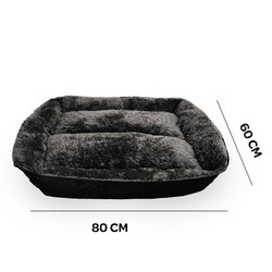 Markamama Peluş Tüylü Köpek Yatağı M 80x60 CM - Thumbnail