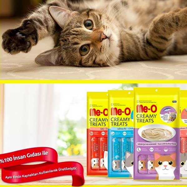 MeO Tahılsız Yengeç Etli Kremalı Kedi Ödülü 4 x 15 GR